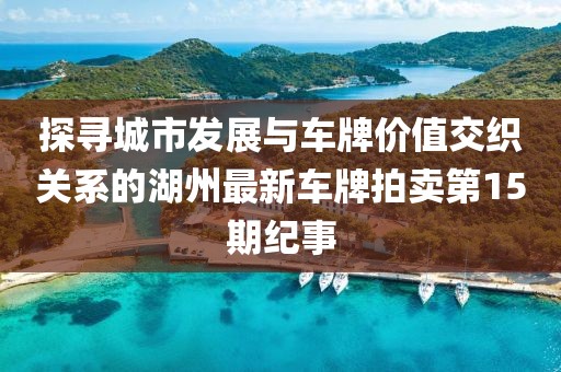 探尋城市發(fā)展與車牌價(jià)值交織關(guān)系的湖州最新車牌拍賣第15期紀(jì)事