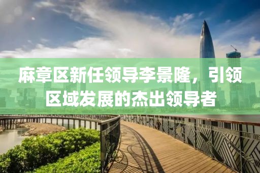 麻章區(qū)新任領(lǐng)導(dǎo)李景隆，引領(lǐng)區(qū)域發(fā)展的杰出領(lǐng)導(dǎo)者