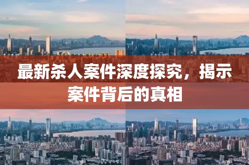 最新殺人案件深度探究，揭示案件背后的真相