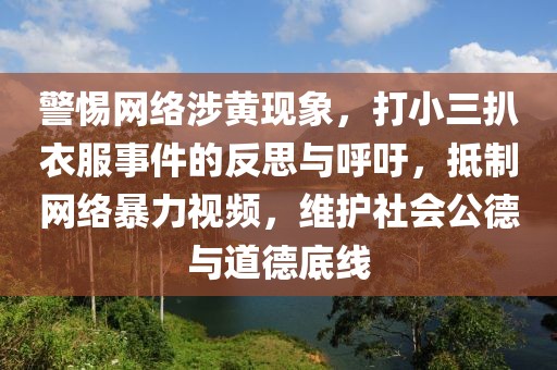 警惕網(wǎng)絡(luò)涉黃現(xiàn)象，打小三扒衣服事件的反思與呼吁，抵制網(wǎng)絡(luò)暴力視頻，維護(hù)社會公德與道德底線