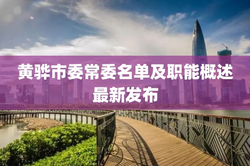 黃驊市委常委名單及職能概述最新發(fā)布