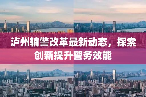 瀘州輔警改革最新動態(tài)，探索創(chuàng)新提升警務(wù)效能